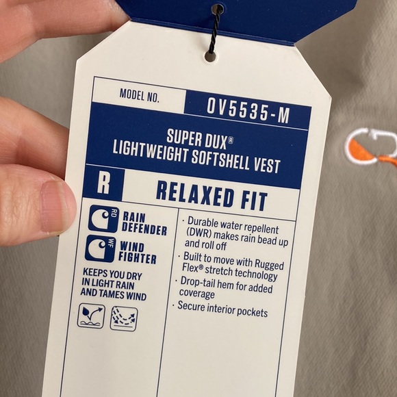 Carhartt Vest Mens XXL Grey Super Dux Rain Defender Softshell DWR ADDED LOGO - Picture 12 of 16